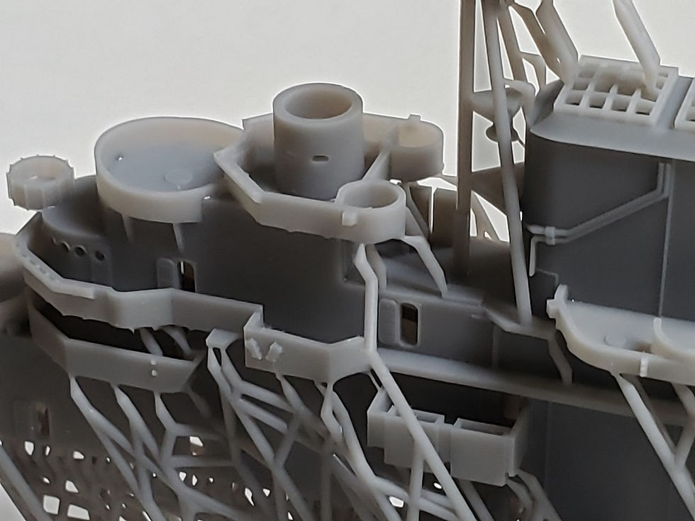 Thumbnail: 1/350 USS Lexington CV-16 Island, February - December 1943