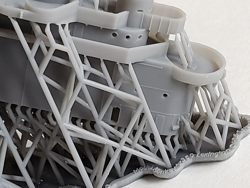 Thumbnail: 1/350 USS Lexington CV-16 Island, February - December 1943