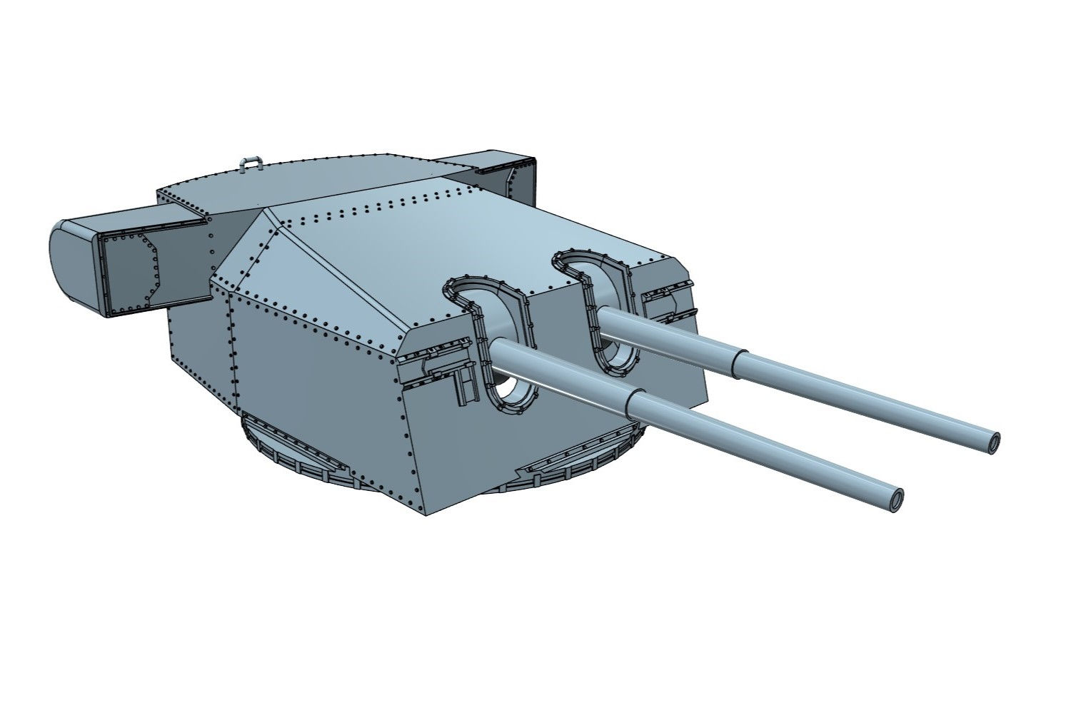 1/100 Bismarck and Tirpitz 15 cm "Command" Turret with separate barrels