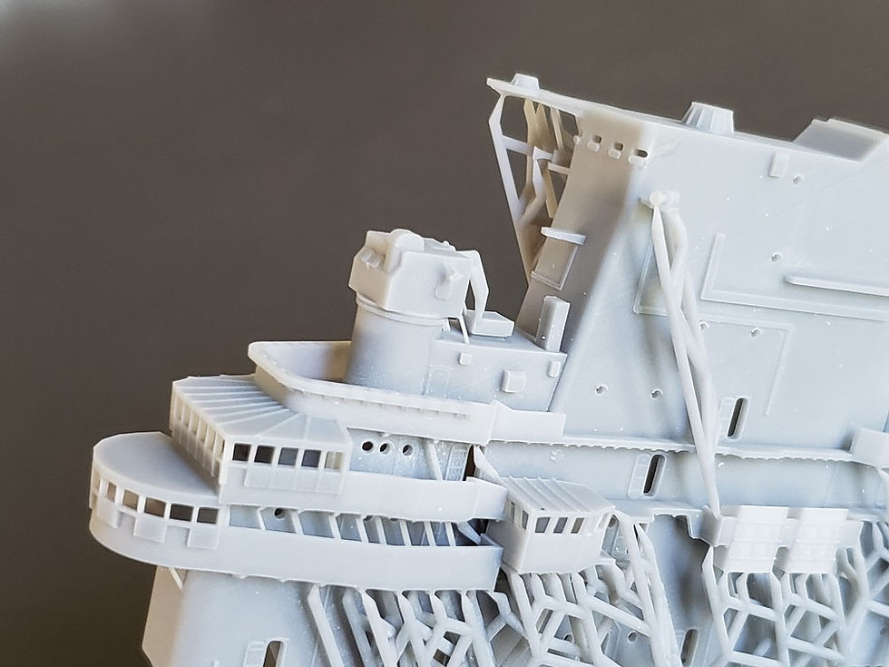 Thumbnail: 1/350 USS Yorktown CVA-10 Island, 1953-1954, Korean War-era