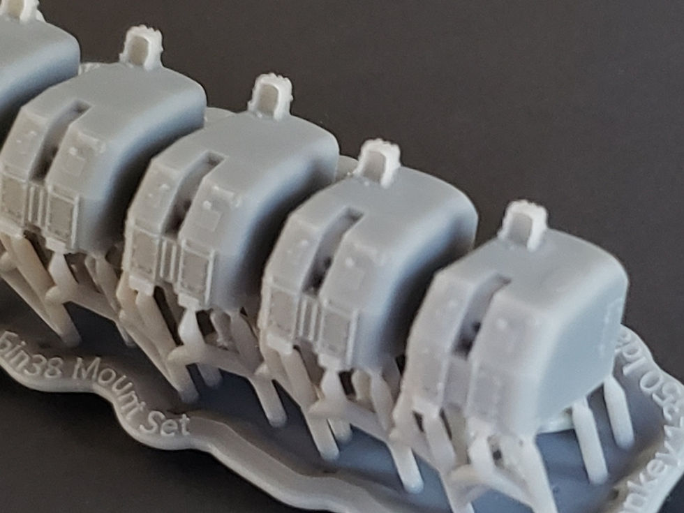 Thumbnail: 1/350 USS Idaho BB-42 5"/38 cal. Mounts (Turrets)