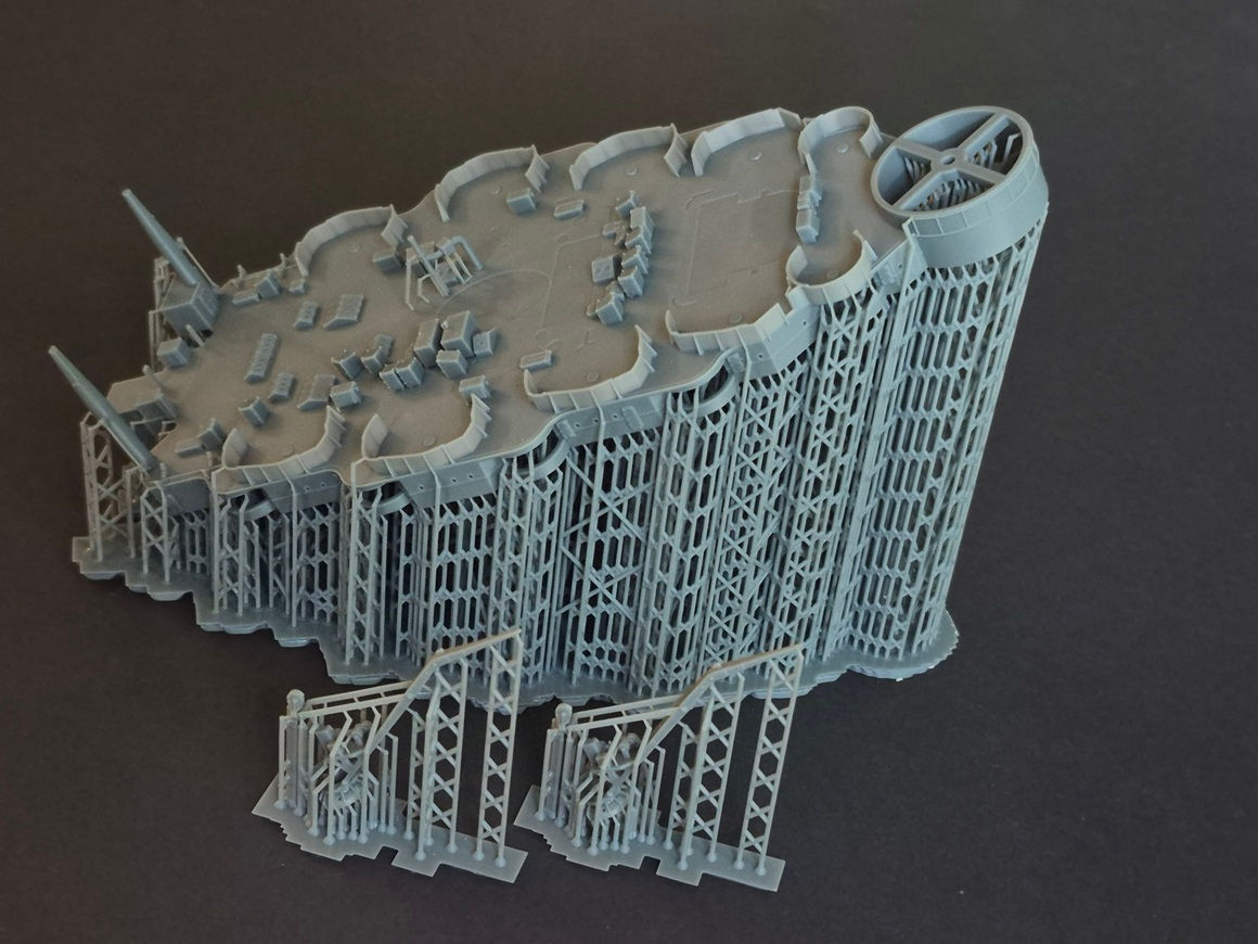 1/350 USS Pennsylvania BB-38 Boat Deck, Casemate & Cranes