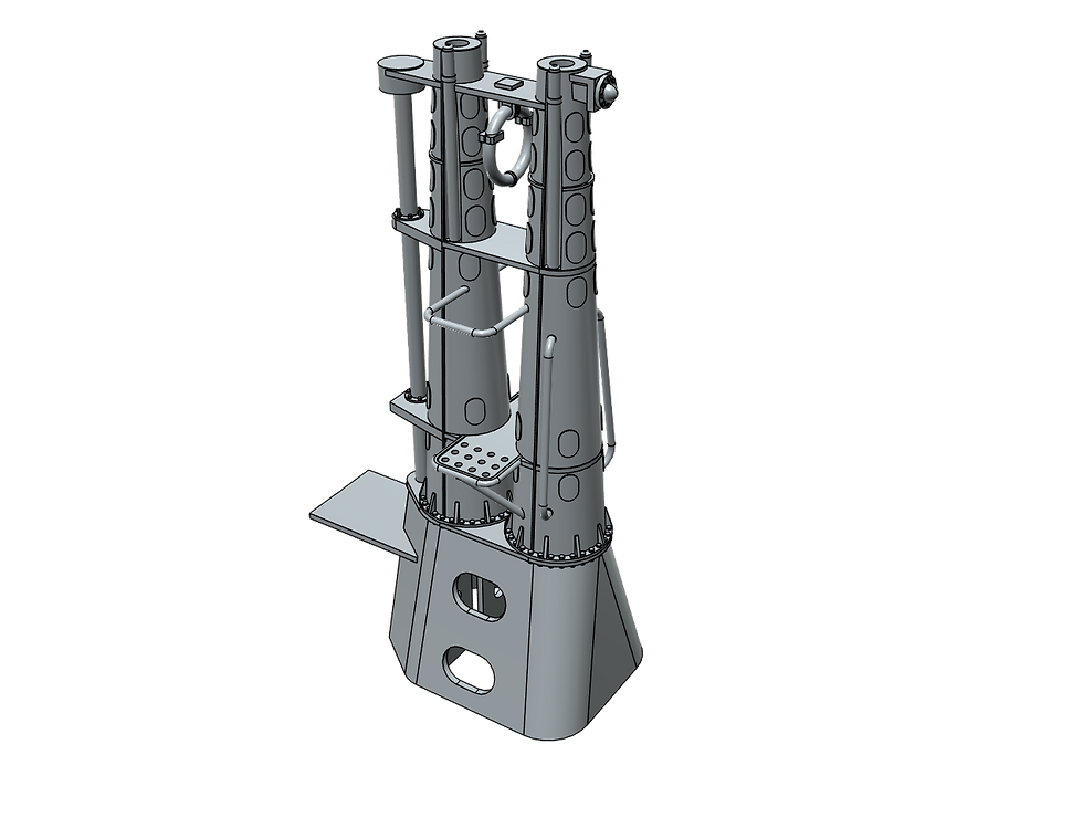 Thumbnail: 1/96 Balao class Submarine Periscope Shears, early
