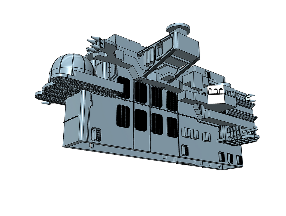 Thumbnail: 1/700 USS Saratoga CVA-60 Island 1970-1975