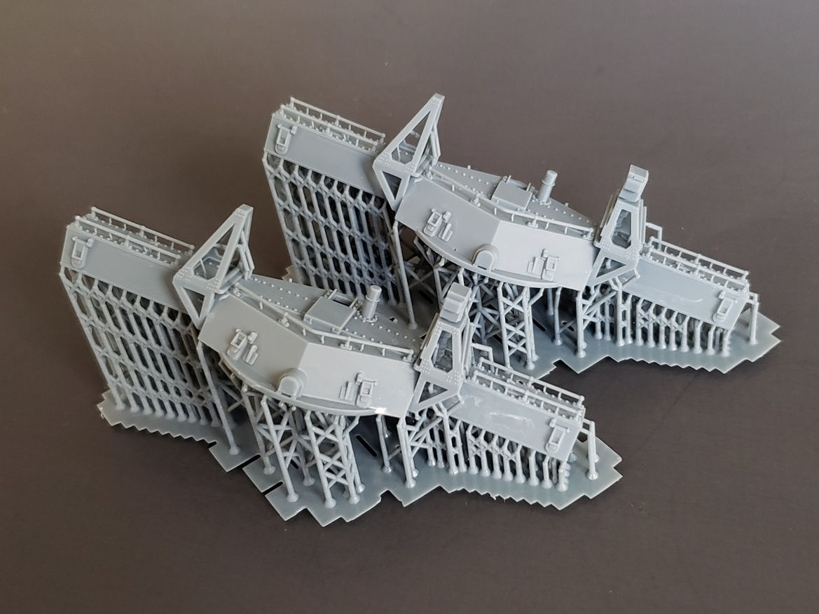 1/96 Mk.38 Main Battery Fire Control Directors, original 6-sided shield