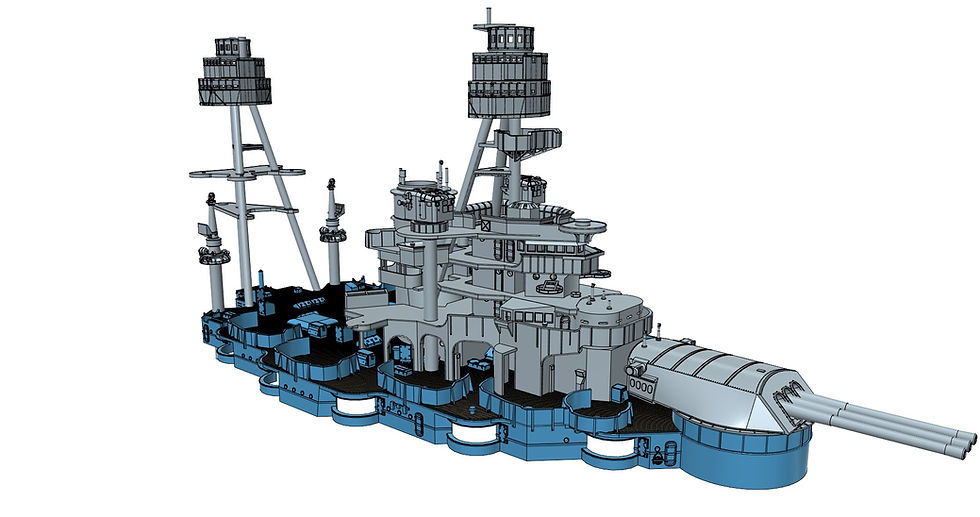 Thumbnail: 1/426 USS Arizona BB-39 Boat Deck and Casemate