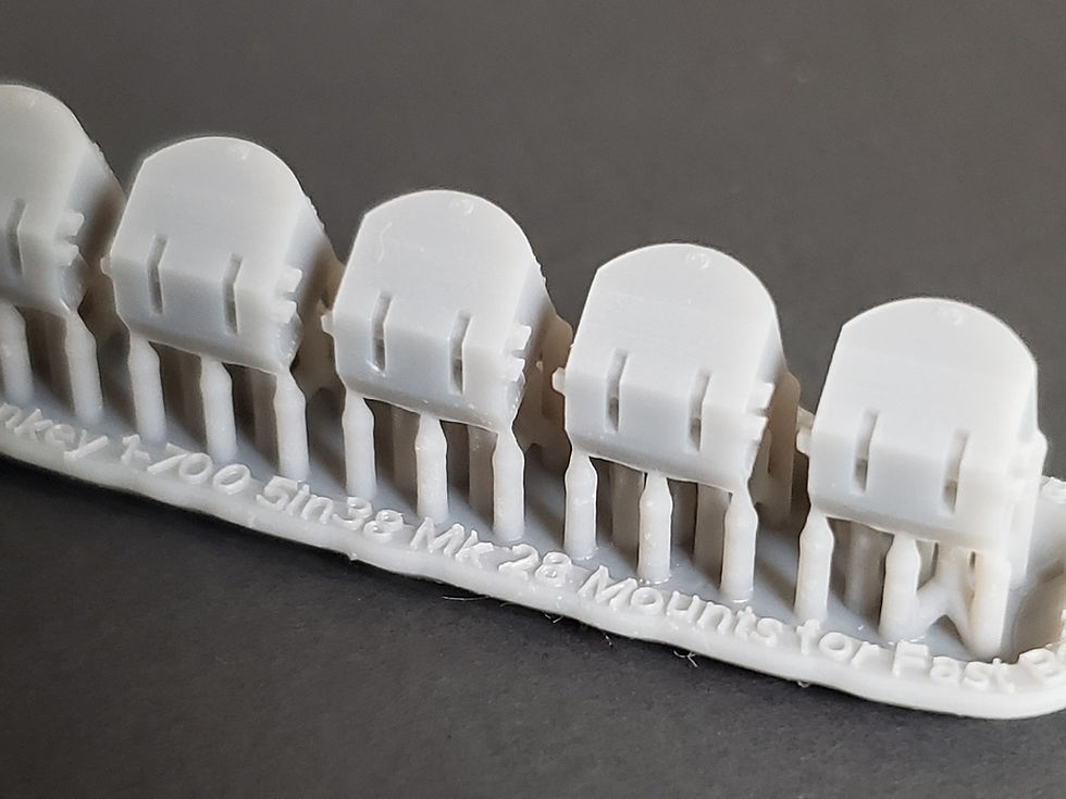 Thumbnail: 1/700 5"/38 cal. Mk.28 Mounts (Turrets) for Fast Battleships