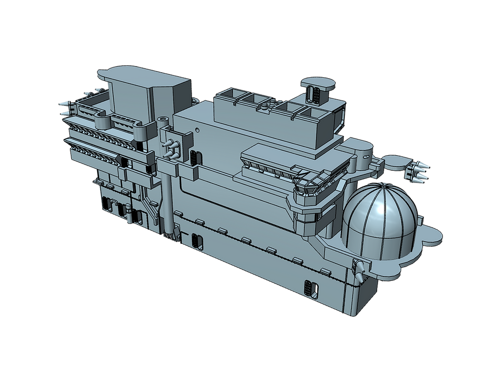 Thumbnail: 1/720 USS Saratoga CVA-60 Island 1970-1975
