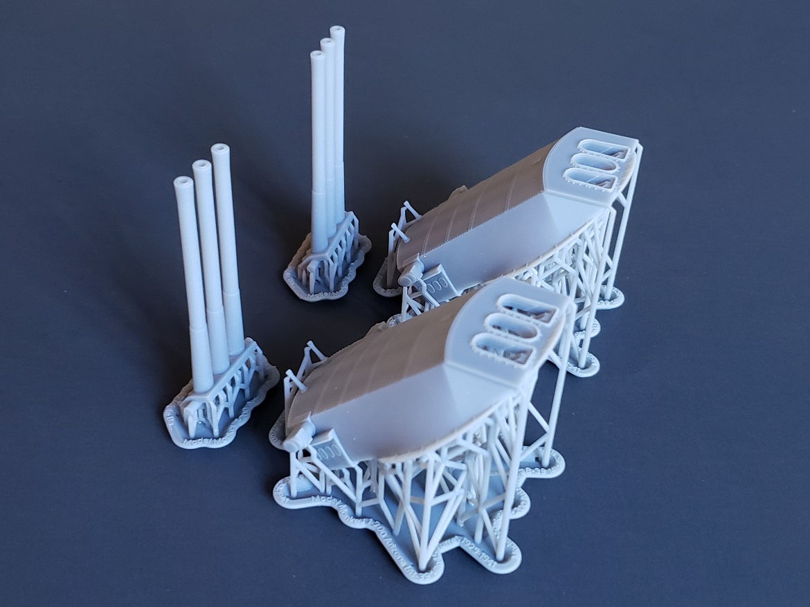 1/200 USS Arizona BB-39 Turrets, 1929-1941, with Barrels