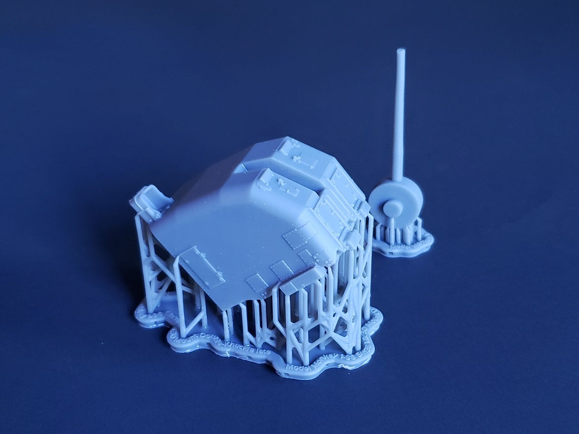 1/96 "Square Bridge" Fletcher-class 5"/38 cal. "Double Knuckle" Mount (Turret)