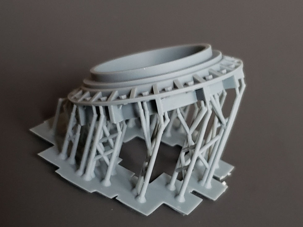 Thumbnail: 1/72 Ring Stand, sloped, for 5"/38 Single-gun Mounts (Fletcher class, DEs, etc.)