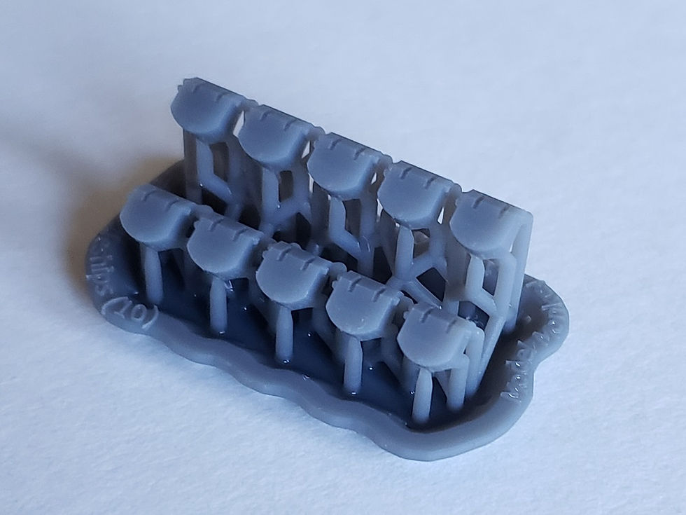 Thumbnail: 1/1200 5"/38 cal. Mk.28 Twin Mounts for Battleships