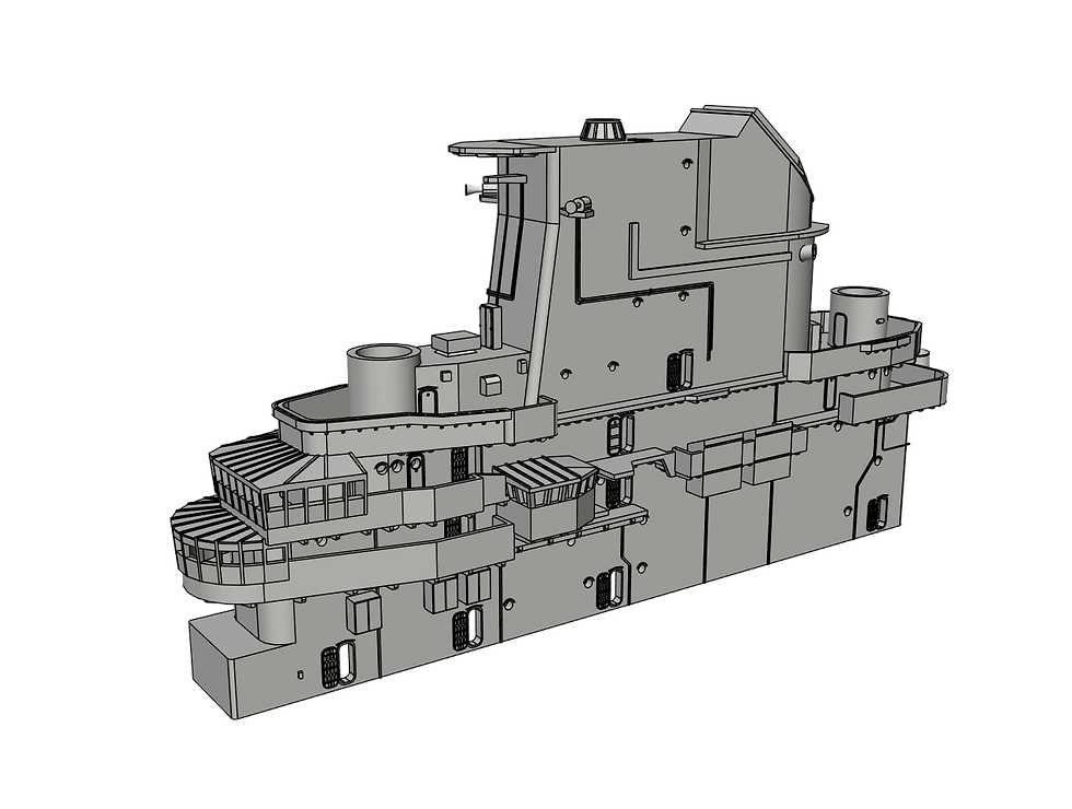 Thumbnail: 1/530 USS Kearsarge CV-33 Island, 1952-1955 (Korean War)