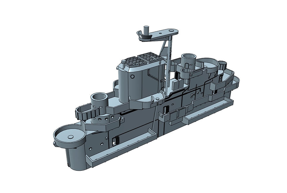 Thumbnail: 1/700 USS Essex CV-9 Island, May 1944-1945