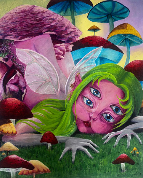 Oil pastel & acrylic on paper
36 x 48 in.
2024