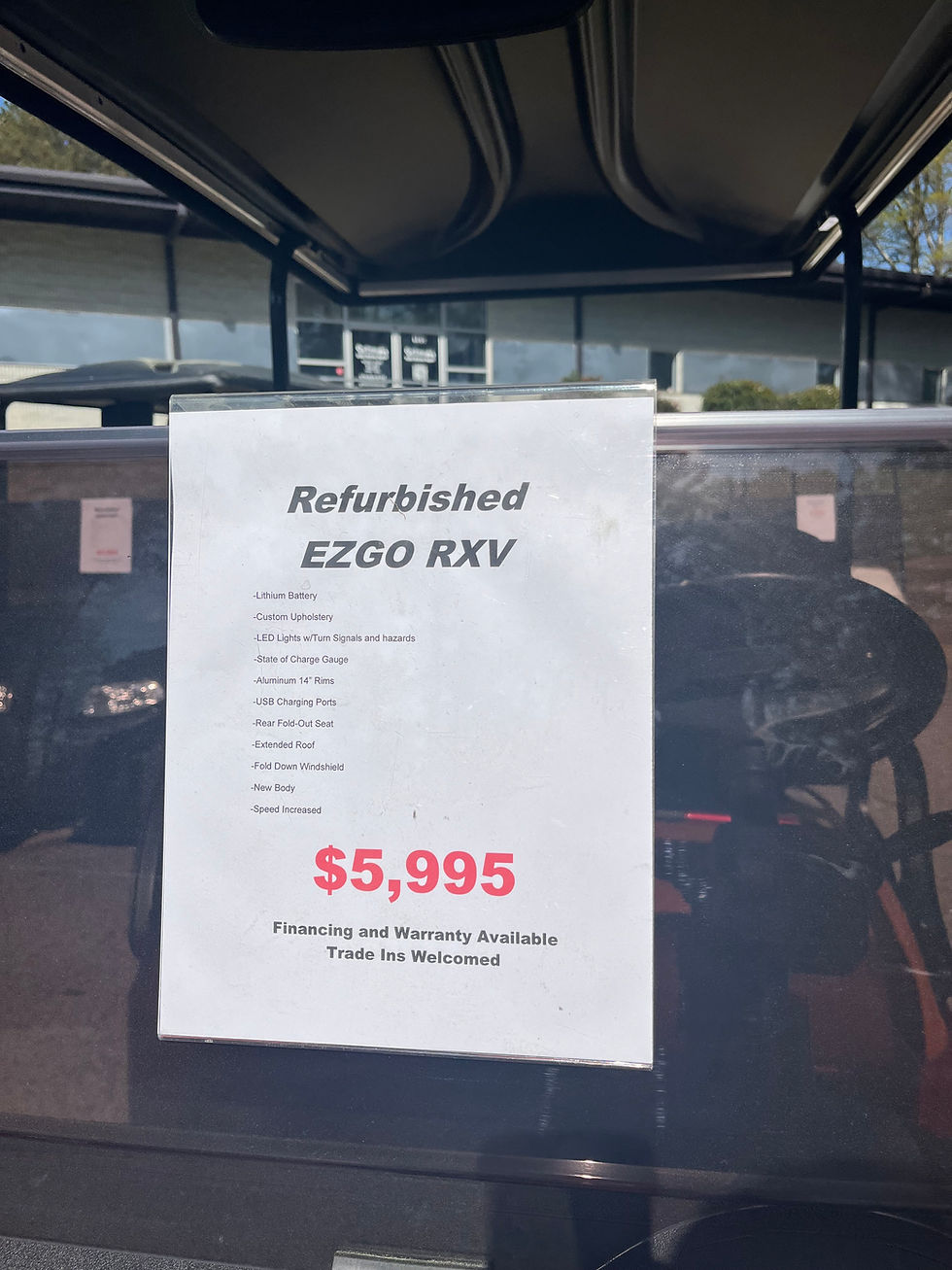 Thumbnail: Refurbished EZGO RXV