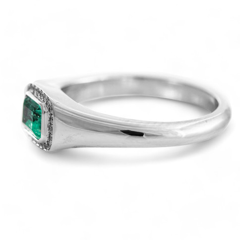 Emerald Engagement Ring