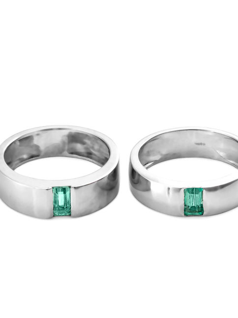 Emerald Engagement Ring Gold