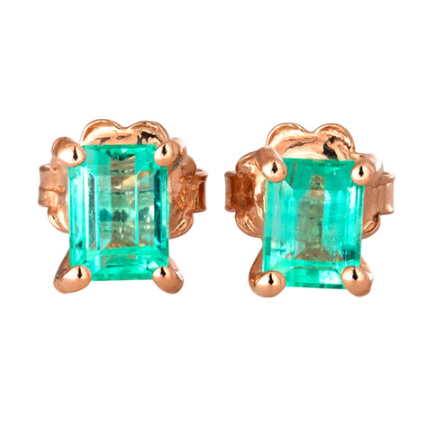 Discover stunning Emerald Earrings in Gold, 1.15 ct of natural beauty at Emerald Whisper Jewellery. Elevate your confidence w
