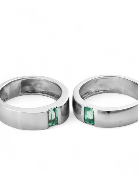 Emerald Engagement Ring Gold