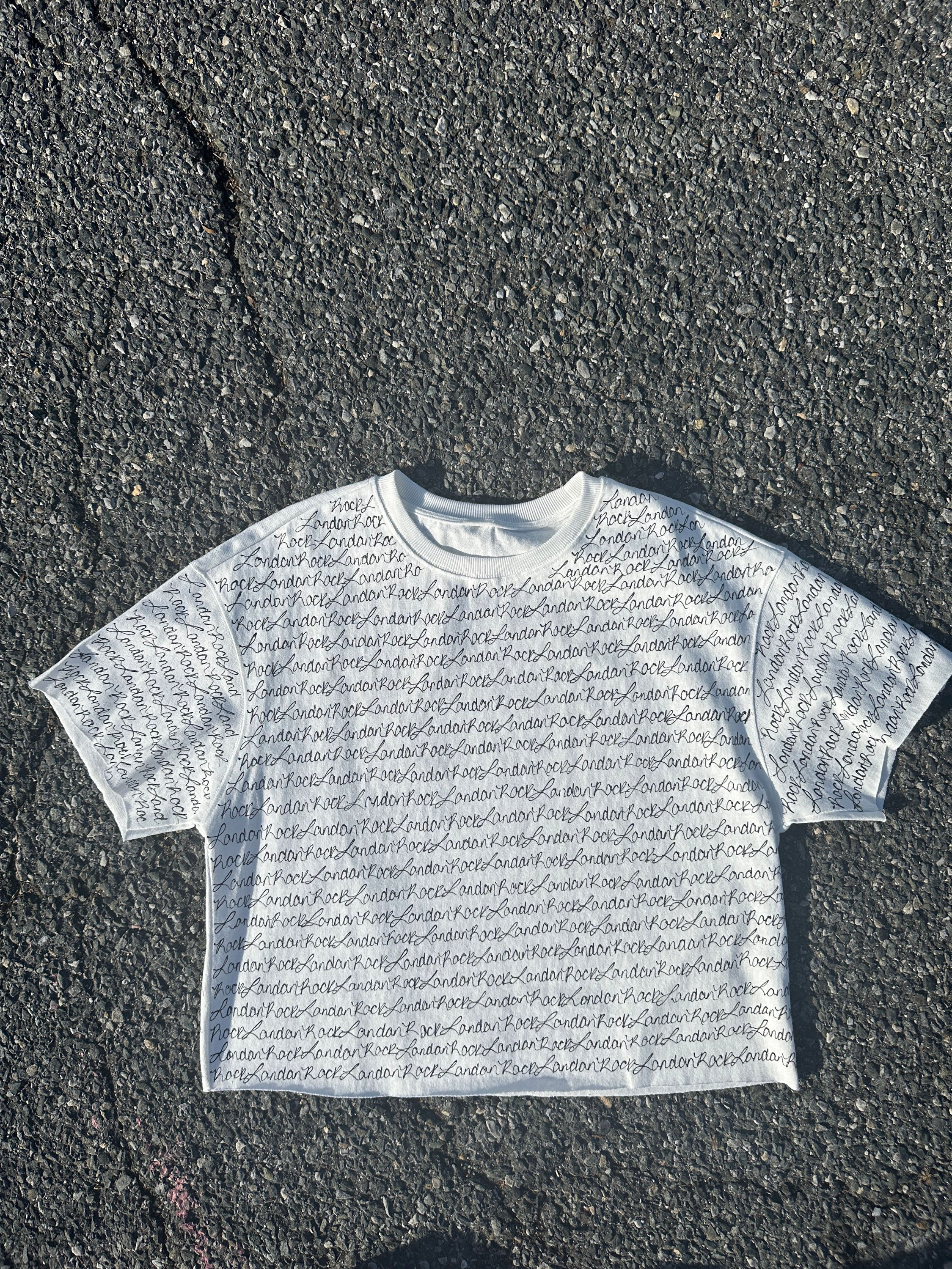 MENS/UNISEX BOXY CUT RAW HEM CROP SHIRT