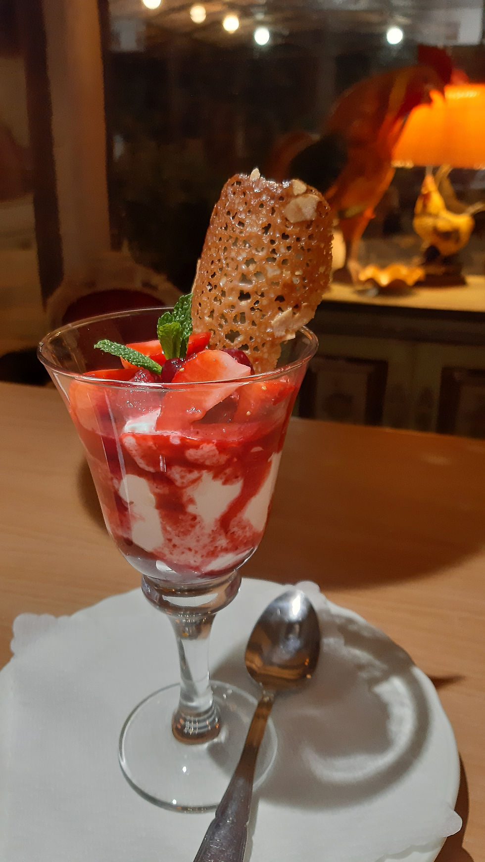 Citronné de fromage blanc et fruits frais rafraîchis