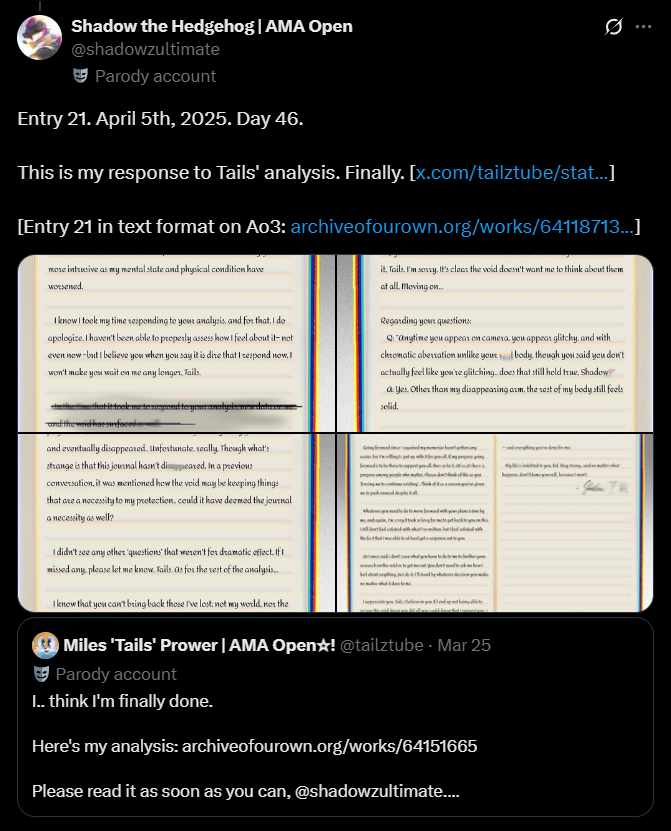 6 | Entry 21/Response to Tails' Analysis