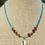 Thumbnail: Mixed Gemstone & Seed Bead Choker with Macarame Pendant