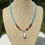 Thumbnail: Mixed Gemstone & Seed Bead Choker with Macarame Pendant