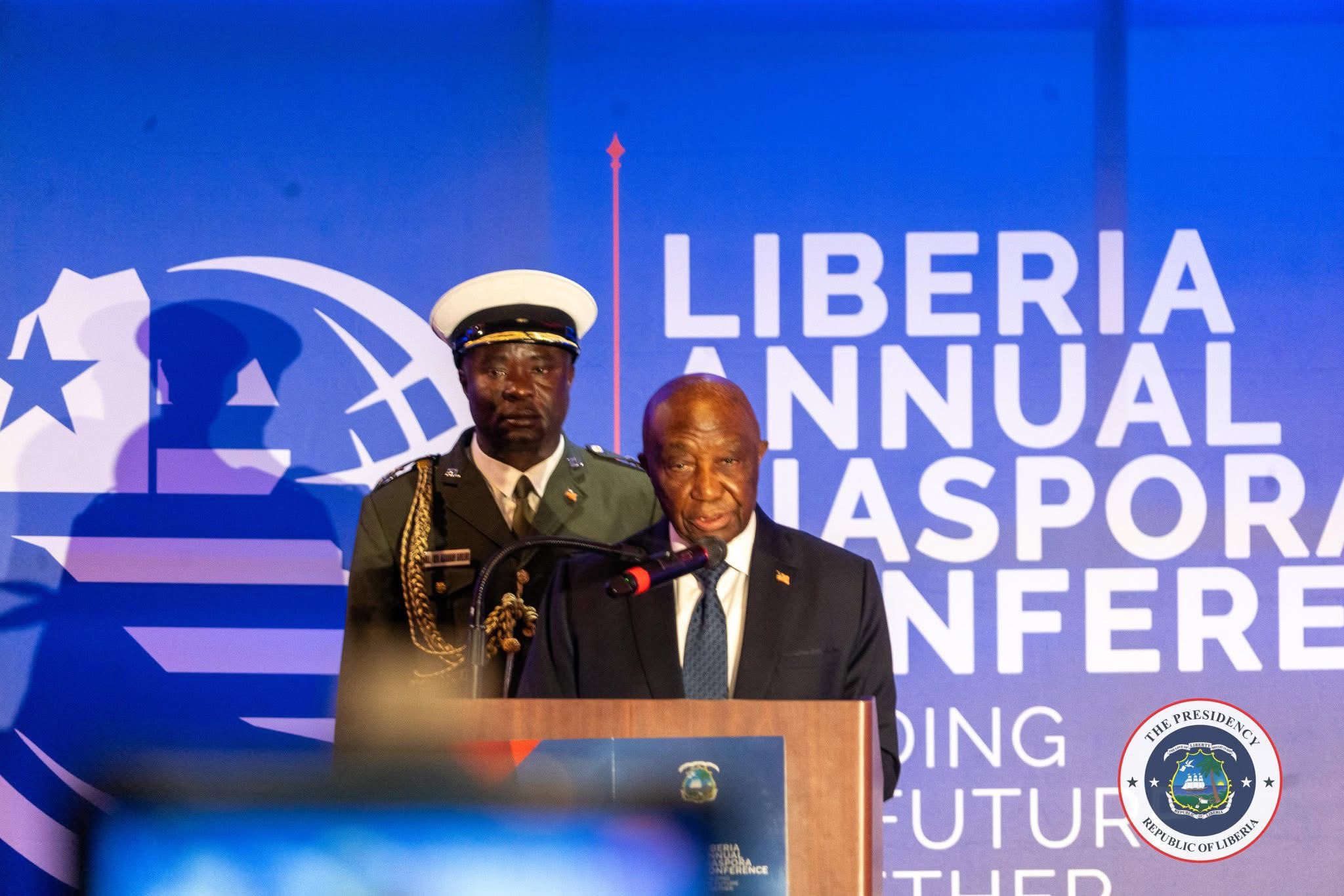 Boakai Pleads for Patience at Diaspora Conference as Economic Strains Deepen in Liberia