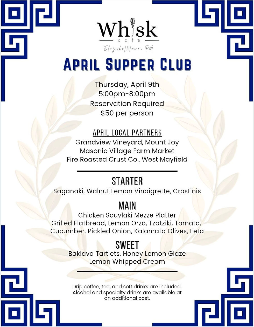 April Supper Club