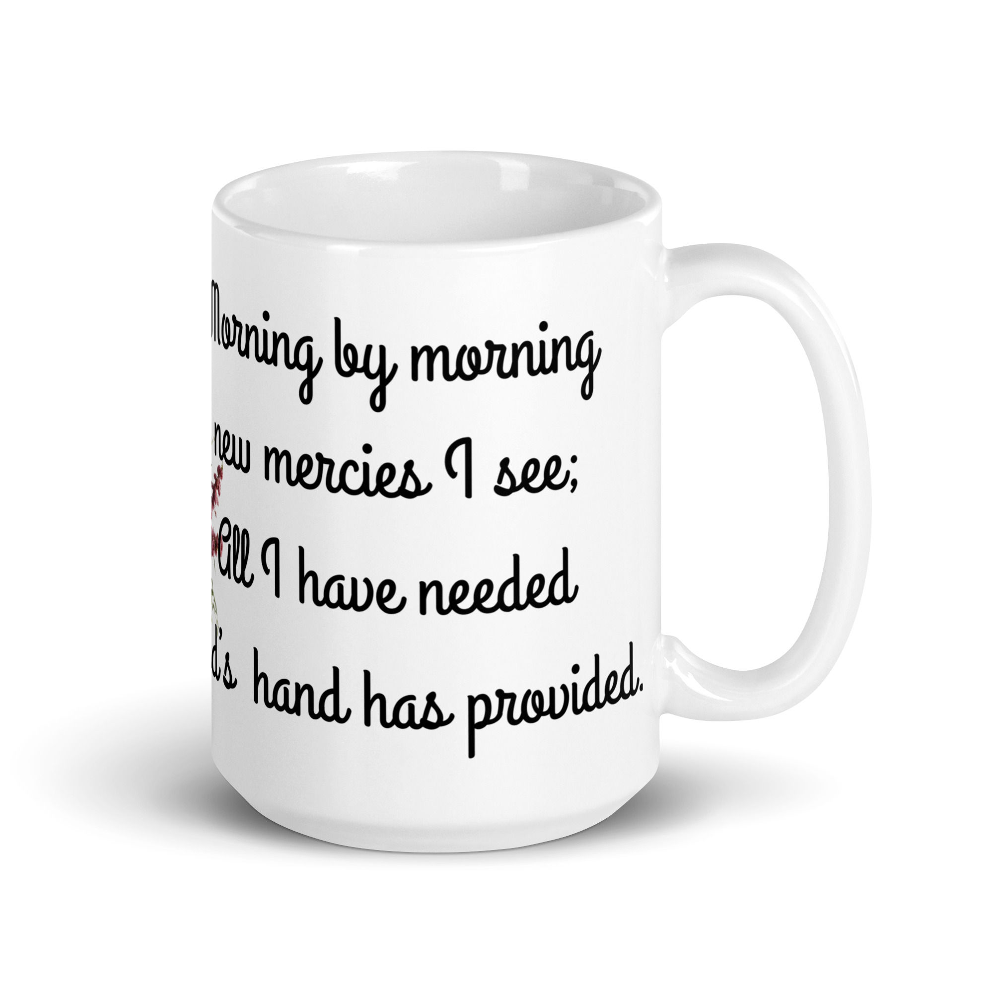 White glossy mug