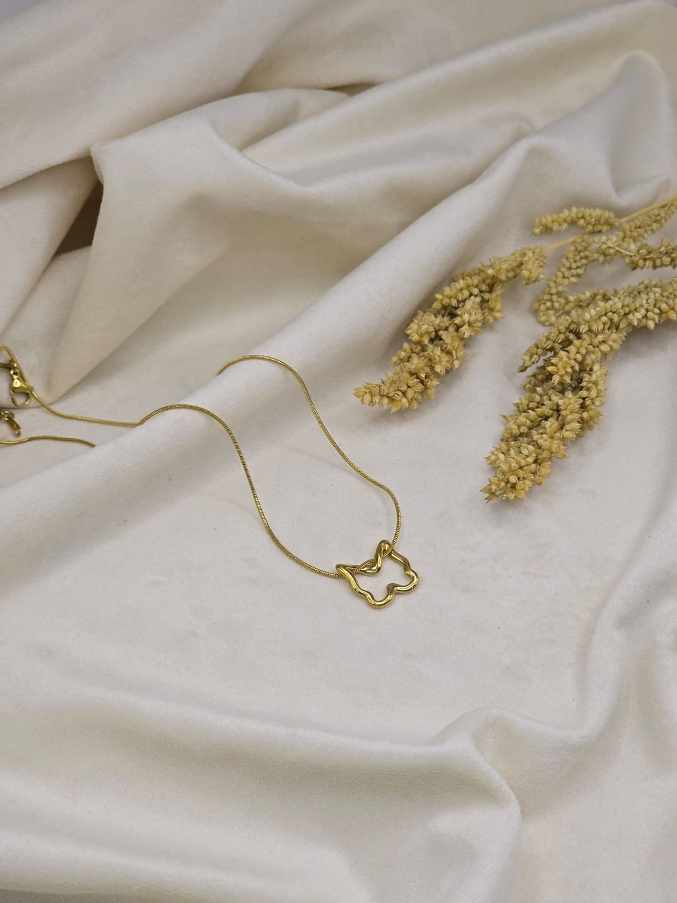 Thumbnail: antique butterfly necklace with vintage butterfly pendant charm