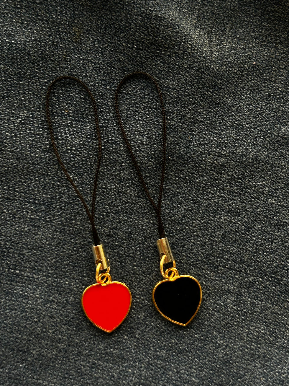 heart phone charm hook - heart shaped phone charm hook