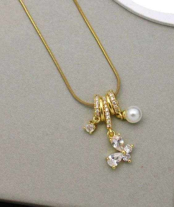 Shop butterfly wish necklace with butterfly pendant charm at cheap prices for women