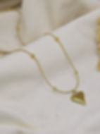 Amour heart necklace with amour heart charm pendant