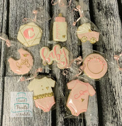 Pink Baby Shower cookies