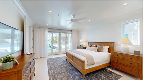 Villa 4 Master Bedroom Showing Turndown and Housekeeping services