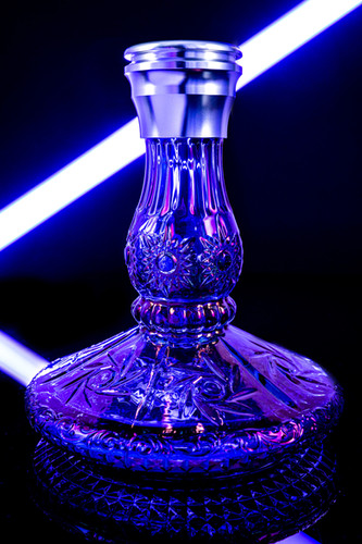 DSCHINNI ROXX SILVER PURPLE SHISHA SET BLOW OFF | Kings Shisha Japan
