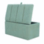 Banqueta HVM Baul Lineal Verde Agua