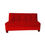 Miniatura: Futon cama Baul HVM Rojo Felpa