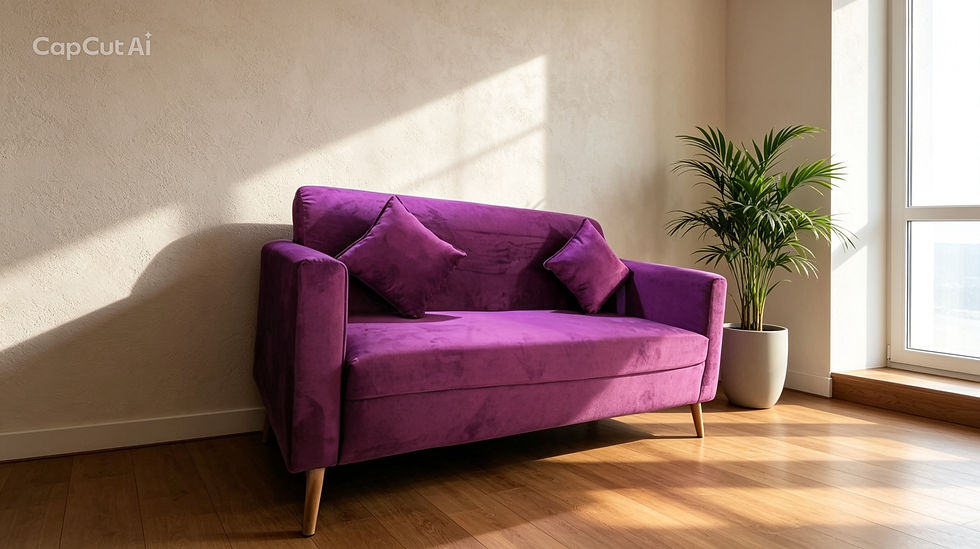 Miniatura: Sofa Alonso Morado 2 cuerpos