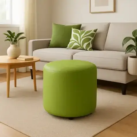 Muebles HVM | Puff HVM Redondo verde