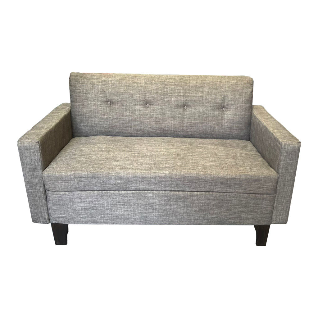 Sofa Gris Alonso 3 Cuerpos