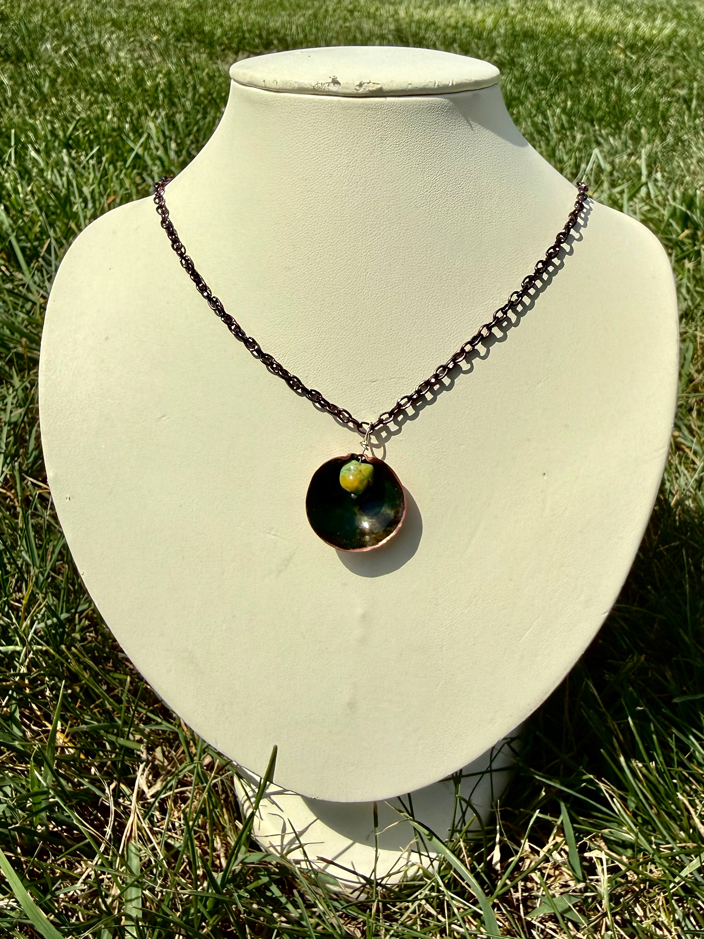 Copper Moss Necklace