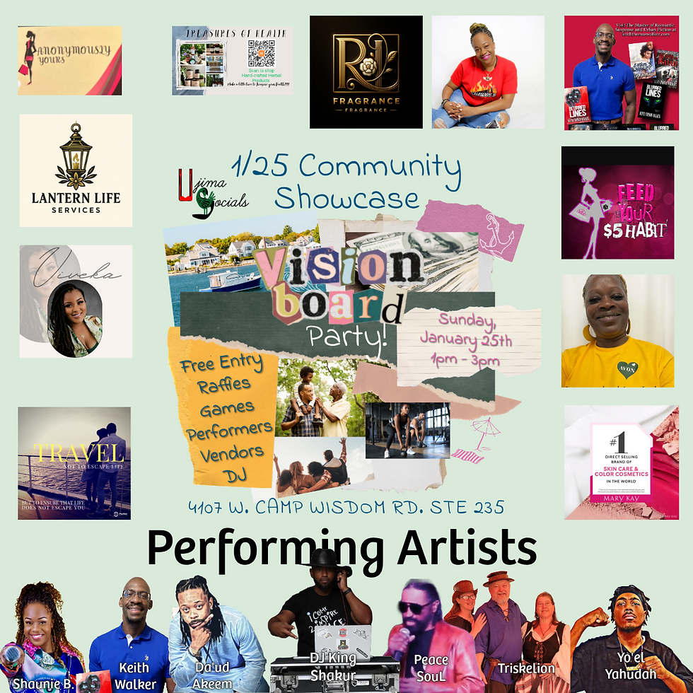 1/25 Community Showcase : Vision Board Party