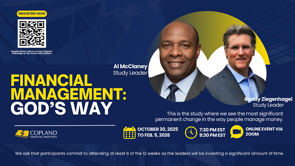 Randy Ziegenhagel and Al McClaney - Financial Management God’s Way