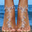 Thumbnail: 1PC Beach Jewelry Anklet with Rhinestone Toe Ring Leaf