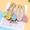 Thumbnail: Baby Food Grade Wooden Handles Silicone Spoon Fork Cutlery