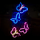 Thumbnail: Butterfly Neon Sign LED Lights USB or Battery Powered
